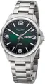 REGENT - Herrenuhr Gliederband 20 bar grün - F1529 - Herrenuhren