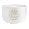 Sonic Energy 12 Zoll Solfeggio Kristallklangschale – 285 Hz, Ton Cis4 – Für Meditation, Yoga, Klangheilung – Inkl. Silikonring (SOLCSB12-285)