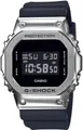 G-SHOCK Chronograph, Quarzuhr, Armbanduhr, Herrenuhr, digital, automatischer Kalender schwarz-silberfarben