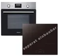 Geratek Induktions Herd-Set autark, rahmenlos, Umluft, Grill, Timer