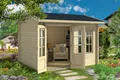 Gartenhaus Blockhaus Holzhaus ALEX 44 mm 320 x 270 cm ISO m. Fußboden Lasita