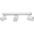 Oktaplex Bora Deckenleuchte inkl. GU10 Leuchtmittel 2700K Warmweiß Schwenkbar Aluminium 3-Flammig Weiß