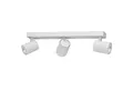 Oktaplex lighting LED Deckenstrahler 3-flammig Bora GU10 Deckenstrahler, Leuchtkopf dreh- und schwenkbar, inklusive Leuchtmittel, warmweiß, 2700K 450lm 2,5W Deckenleuchte weiß 230V