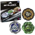 Hasbro Beyblade X X-Treme Battlers-Pack, enthält 3 Takara Tomy Beyblade X Battling Tops Game Toys, ab 8 Jahre