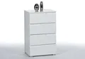 Kommode Sideboard Schubladenkommode Anrichte Schrank SPICE 2 in weiß Hochglanz