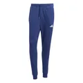 adidas Herren Essential Three Stripes French Terry Pants, Dark Blue/White, XS