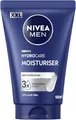NIVEA MEN Hydrocare Moisturiser, 48h Feuchtigkeitscreme für trockene Männerhaut, feuchtigkeitsspendende Gesichtscreme mit Aloe Vera und Provitamin B5 (100 ml)