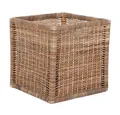 LebensWohnArt Dekokorb Rattan Korb CESTA-Big Grey
