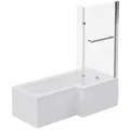 Home Deluxe Badewanne, Weiß, Keramik, 170x53x85 cm, Badezimmer, Baden & Duschen, Badewannen