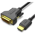 HDMI-DVI Kabel, 1.8m, 1080P High Speed, kompatibel mit Fernseher, Laptop, Blu...