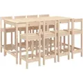 vidaXL 9-tlg Gartenbar-Set Massivholz Kiefer Modell 1