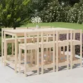 9-tlg. Gartenbar-set Massivholz Kiefer Vidaxl