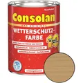 Consolan Wetterschutz-Farbe Sandgelb 2,5 L Holzfarbe Deckfarbe