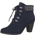 s.Oliver Damen Schnürstiefel mit Absatz Elegant Bequem, Blau (Navy), 40 EU