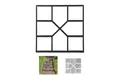 relaxdays Fundamentrahmen Betonform Gussform, BxT: 40x40 cm