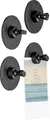 Silwy Flex Magnethaken inkl. Metall-Nano-Gel-Pads 5 cm 8-tlg. schwarz
