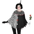 W WIDMANN MILANO Party Fashion - Poncho für Erwachsene, Umhang, Kostüm für Karneval, Mottoparty Halloween