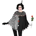 Poncho für Erwachsene, Umhang, Kostüm für Karneval, Mottoparty Halloween