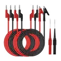 QIMEI-SHOP Messleitungen Set mit Krokodilklemmen Kabel 4mm Bananenstecker Kabel