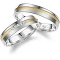 Trauring MARRYA "Silber Ringe Trauringe Eheringe Partnerringe" Gr. 56, silber (damen ring, silber, gold), Fingerringe, Damen, 56, Silber 925 (Sterlingsilber)