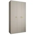 ABIKS MÖBEL Drehtürenschrank COMO 1 Schlafzimmerschrank mit Kleiderstange und Regalen 130 cm x 245.5 cm x 50 cm