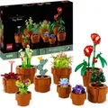 LEGO Icons Mini Pflanzen, 9 künstliche Blumen zum Bauen, Botanical Collection Sammel-Set für Erwachsene mit baubarem Terrakotta-Topf, Wohndeko, G... - Bunt