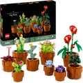 LEGO 10329 Icons Mini Pflanzen, 9 künstliche Blumen zum Bauen, für Erwachsene