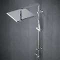 Duschsystem ohne Armatur mit Edelstahl Regendusche, massive Kopfbrause 30x30 ...