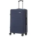 Koffer Trolley Reisekoffer Suitcase, Rollkoffer Handgepäck ,mit 4 Rollen 360°, Hartschalenreisekoffer, Zahlenschloss, Weicher GummigriffXL, Dunke... - Dunkelblau