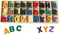 Koopman Lernspielzeug Holzbuchstaben Kinderspiel 130 Teile Buchstabenspiel Wörterspiel (1-St), 130tlg, Alphabet, Holz, Lernspiel, Kinder