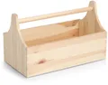 Zeller Present Werkzeugbox Kiefer, natürliches Holz, vielseitig, einfach tragbar