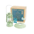 Feuerhand Interior Set Sage Green – Baby Special 276 LED Laterne + Reflektorschirm + 2 Li-Ion Akkus | Warmweiß, dimmbar, bis 18 Tage Laufzeit | Für Innen & Außen | Blendfreies, atmosphärisches Licht