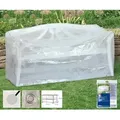 Abdeckung Gartenbank 3 Sitzer transparent 160x80x75cm Gartenmöbel Schutz