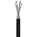 goobay CAT 7 Outdoor Netzwerkkabel S/FTP PiMF schwarz 100 m
