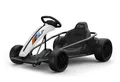 Kinder Elektro Drift GoKart in Weiß – Kart mit 2 Motoren, 10km/h, LED, Musik,24V