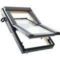 Roto Schwingfenster Konfigurator Designo R6 H200 Holz Aluminium Dachfenster, Hitzeschutzbeschichtung, 2-fach Verglasung,74x140 cm (7/14),gut (Uw 1,1)