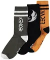 Star Wars: Obi Wan Kenobi - Men`S Crew Socks Multicolor (Calzini Un. T-Shirt NEU