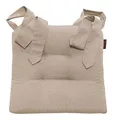 Magma Heimtextil Stuhlkissen Sitzkissen Schleifenband Auflage Polster Stuhl Stuhlauflage Rattanstühle extra dick robust Esszimmerstühle Indoor Outdoor