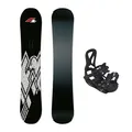 F2 Set Snowboard Junior Rental Schwarz 130cm + Pipe Bindung M