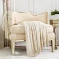 Rustikale Überwurfdecke für Couch, Sofa, Stuhl, Bett, weich, warm, gemütlich,...