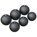 GORILLA SPORTS® Slamball-Set Gummi Schwarz 60 kg – 6 Medizinbälle Schwarz 3-20 kg