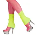 Boland Kostüm Retro-Beinstulpen neon-gelb, Für warme Knöchel und einen heißen Look: 80er Retro Stulpen