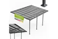 Juskys Terrassendach Borneo, BxT: 495x303 cm, 5x3 m, Regen- und Sonnenschutz, lichtdurchlässig, UV-Schutzfolie