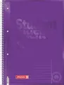 BRUNNEN Collegeblock Premium Student Colour Code | A4, Lineatur 25, 80 Blatt, purple