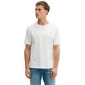 Marc O'Polo T-Shirt Logo-T-Shirt aus Bio-Baumwolle weiß M (48)