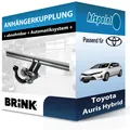 BRINK Anhängekupplung abnehmbar passend für Toyota Auris Hybrid 09.2010-12.2012