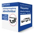Brink Anhängerkupplung abnehmbar für TOYOTA Auris Hybrid Fliessheck AHK