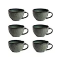 HOMLA MIDO Becherset, Türkis, Set aus 6, 0,3L, hochwertig, spülmaschinenfest, langlebig