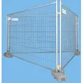 BAUZAUNWELT Dreieck - Set für Bannerwerbung - 14 kg Bauzaun Eutop Exklusiv