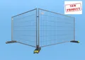 BAUZAUNWELT Dreieck - Set für Bannerwerbung - 14 kg Bauzaun Eutop Exklusiv